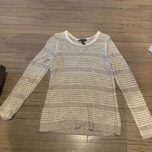 INC brand long sleeve sequin shirt.